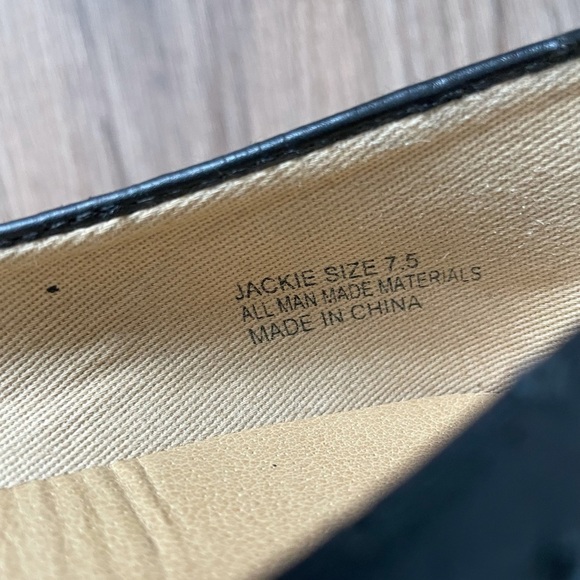 Polka Dot STAR Groove Black Flat Shoe Mary Jane Boho Ballet Cottage Kawaii Vegan - Picture 11 of 16